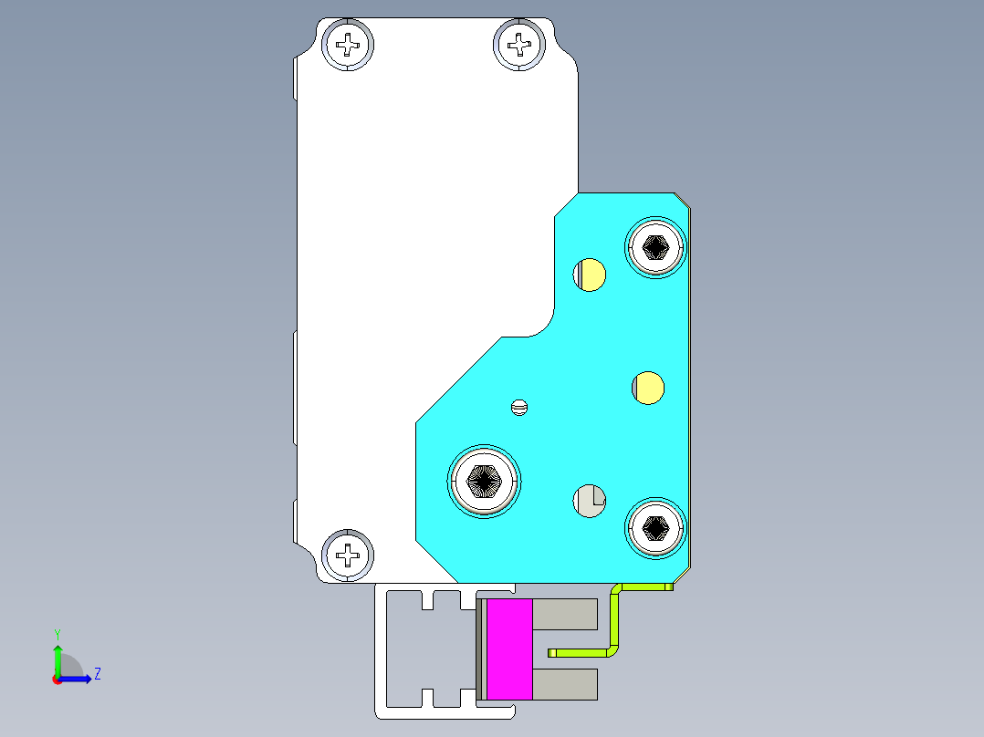 威洛博LES小滑台LES16-Lxx-S50-BL左视图