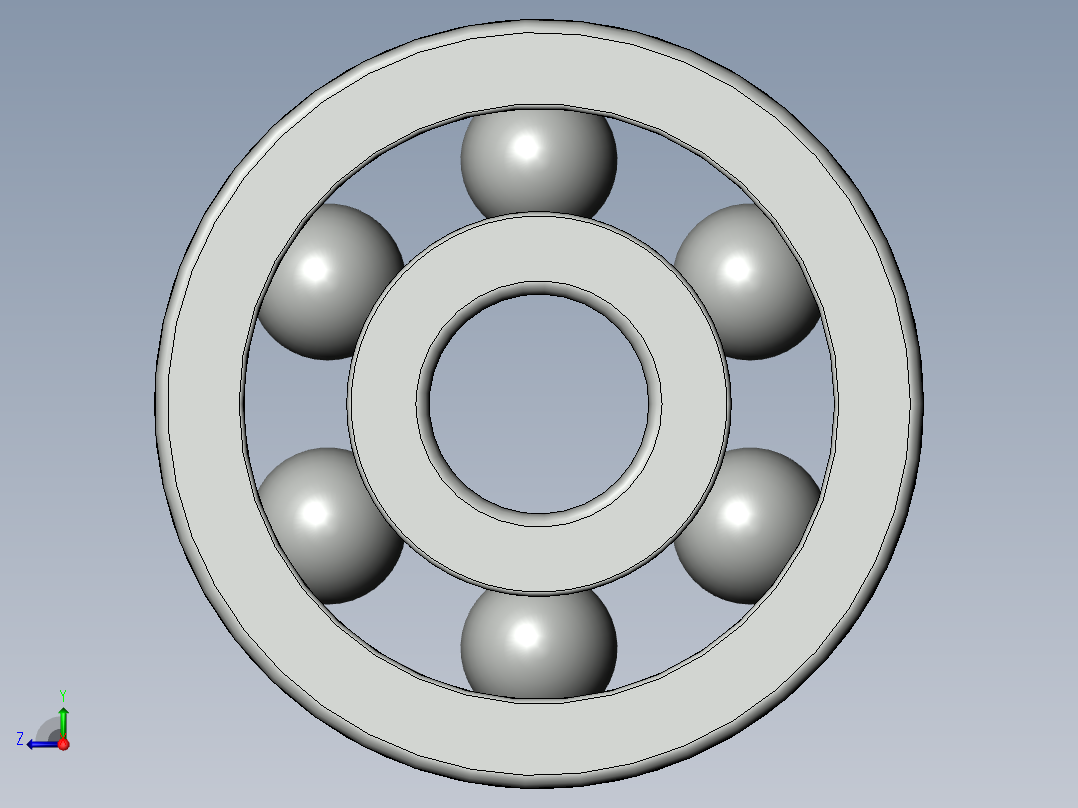 CNC轴承座右视图