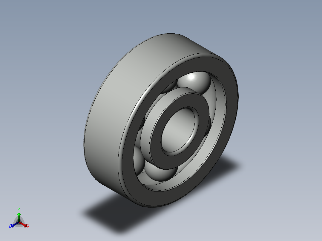 CNC轴承座正等轴测图