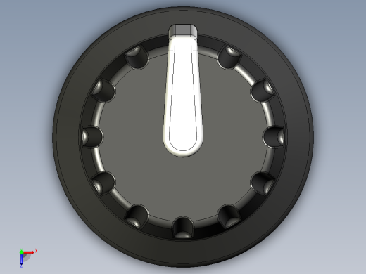 用于旋转编码器的带6mmD轴的16mm旋钮俯视缩略图