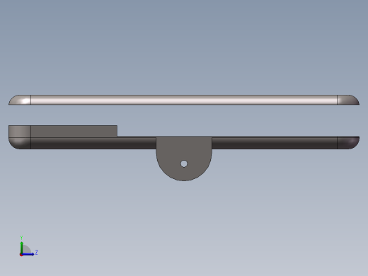 小型电脑桌设计模型左视缩略图