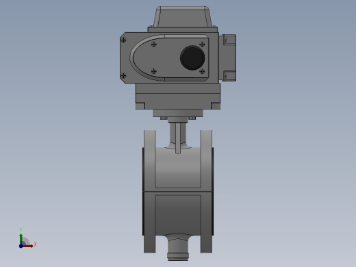 法兰式电动蝶阀-304 DN50-DN400前视缩略图