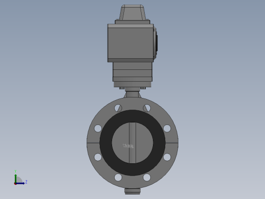 法兰式电动蝶阀-304 DN50-DN400左视缩略图