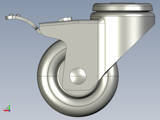 标准脚轮-WH-5083H-76 3in SWIVEL BRAKE BOLT HOLE H=104后视缩略图