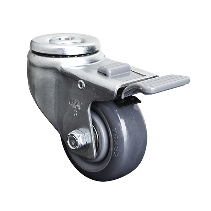 标准脚轮-WH-5083H-76 3in SWIVEL BRAKE BOLT HOLE H=104