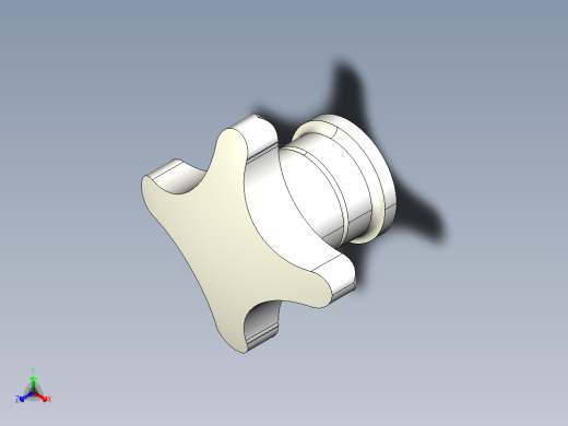 星型把手(B)2470-3D多系列多零件图纸模型
