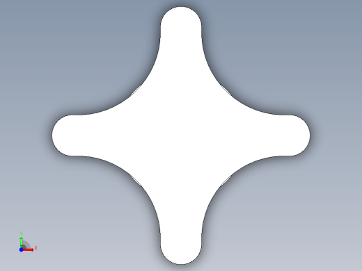 星型把手(B)2470-3D多系列多零件图纸模型前视缩略图