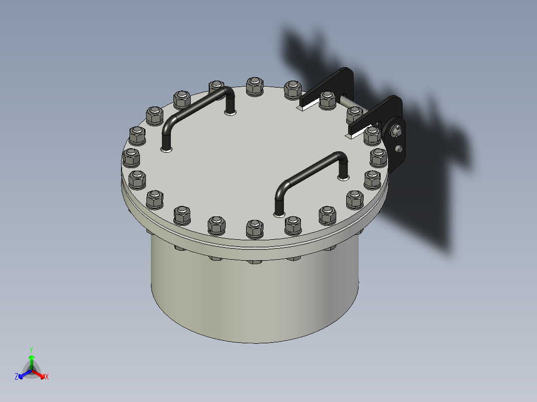 管道舱口压紧结构