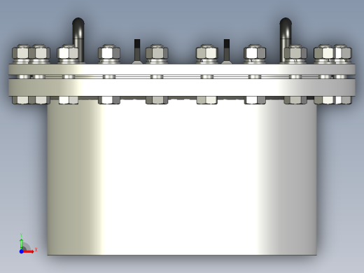 管道舱口压紧结构前视缩略图