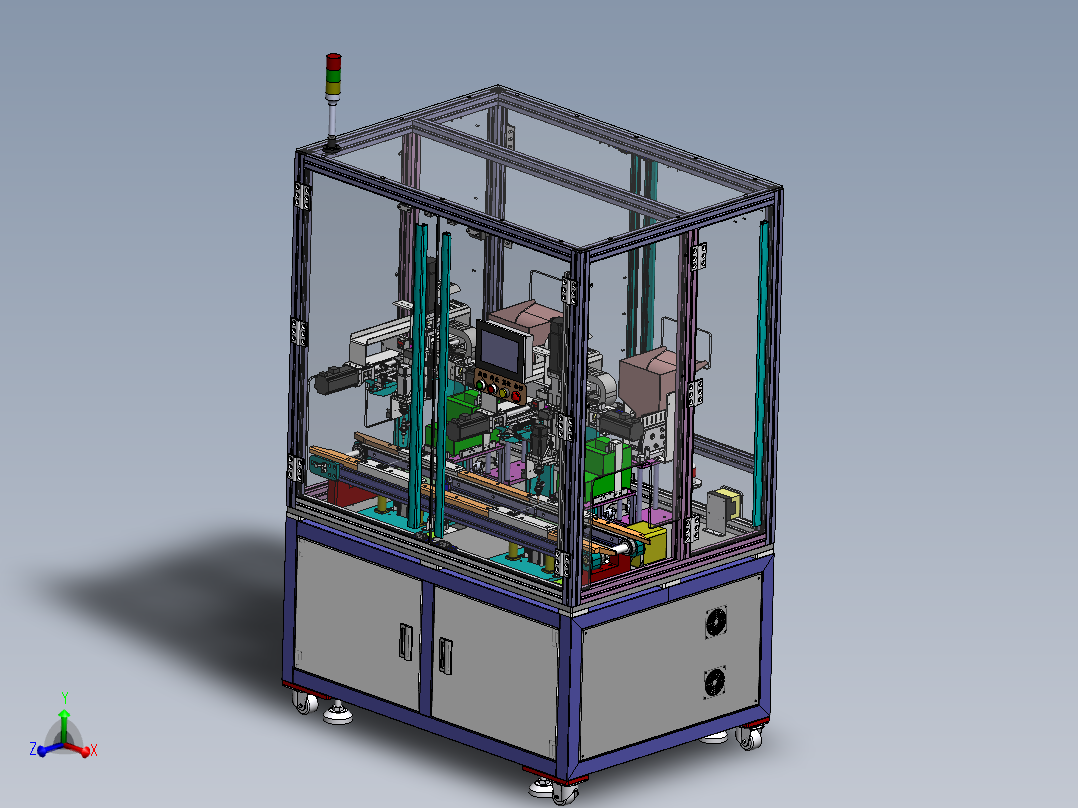在线式双工位PCB板螺丝机sw2018可编辑