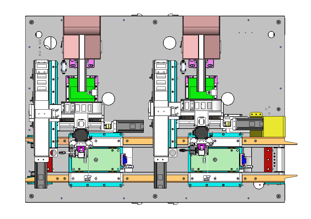 在线式双工位PCB板螺丝机sw2018可编辑