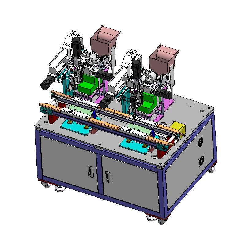在线式双工位PCB板螺丝机sw2018可编辑