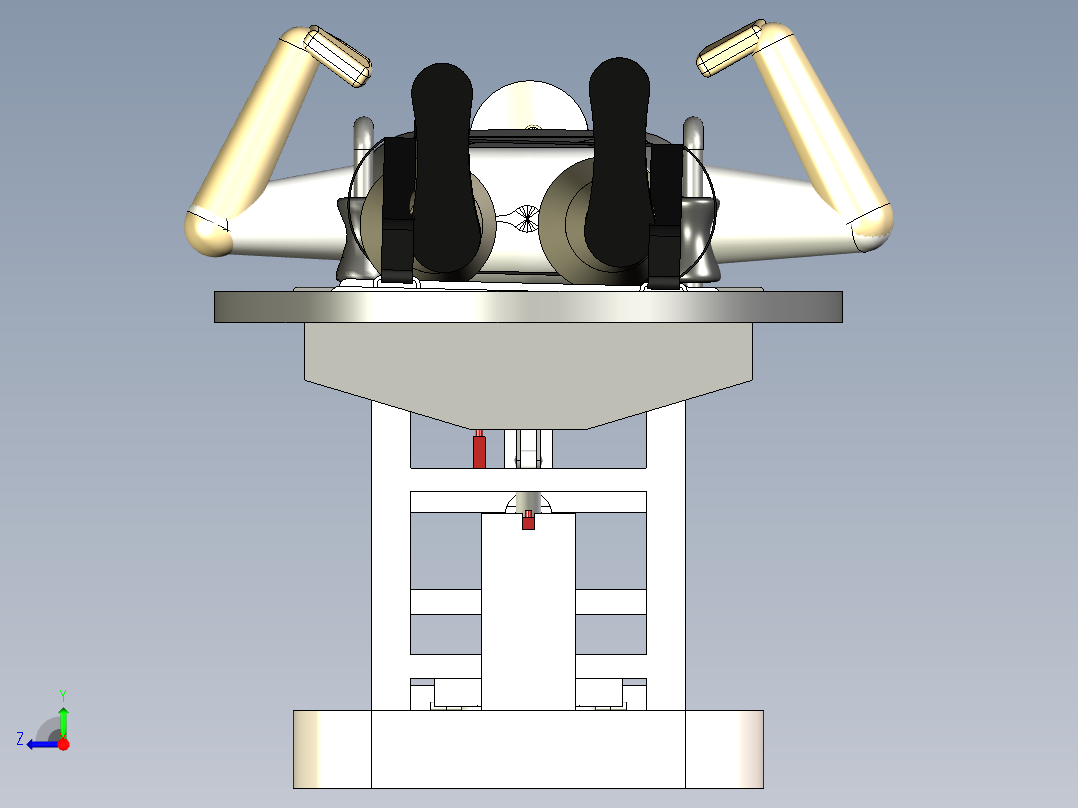 医用三维牵引床的设计右视图