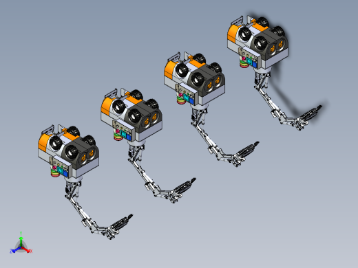 背负机械手的水路两栖的小车机构