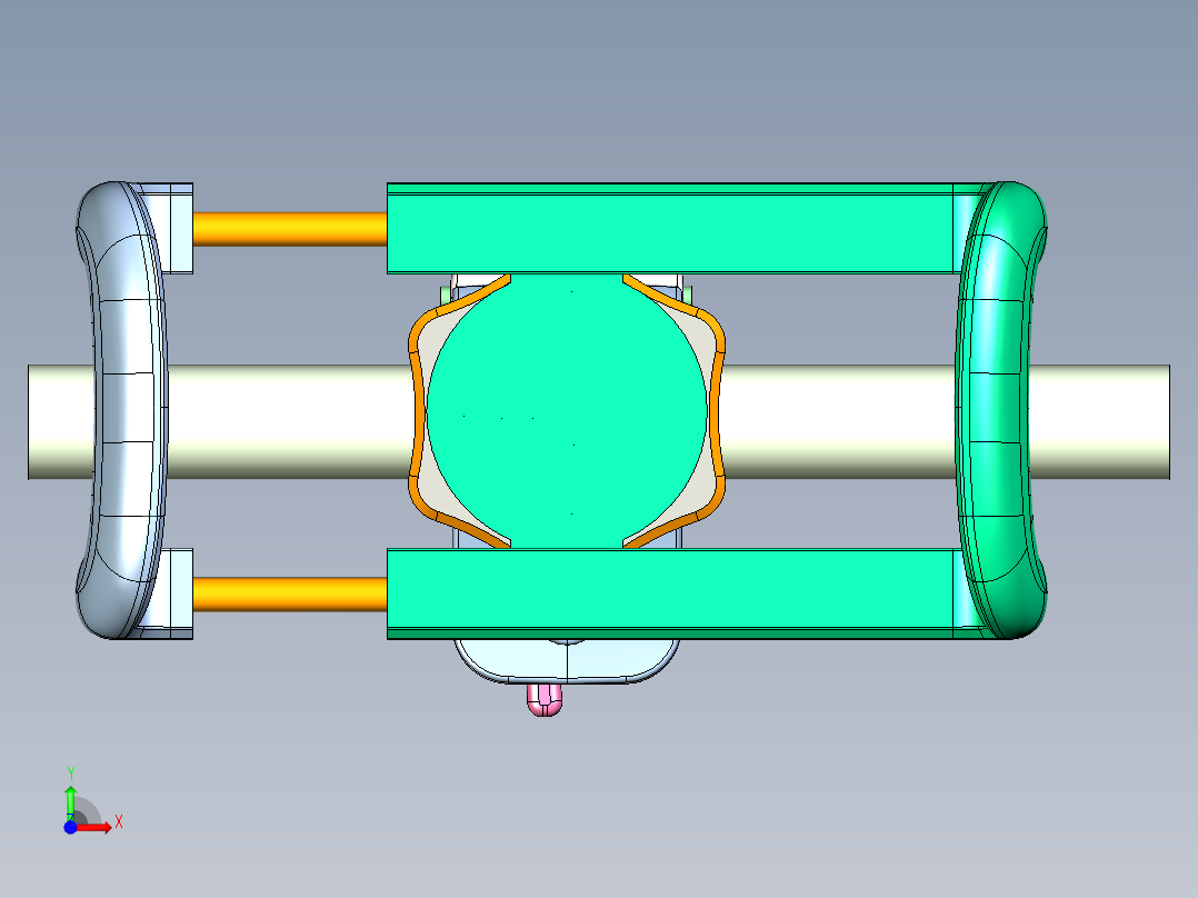 多角度旋转手机支架手机夹前视图