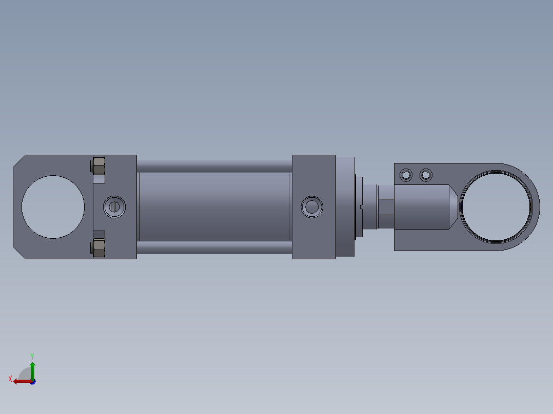 拉杆液压缸-100x56x160-mm-1.snapshot.1后视图