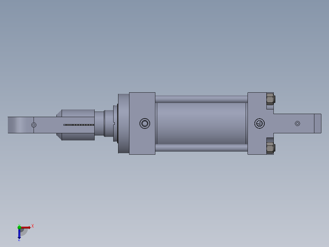 拉杆液压缸-100x56x160-mm-1.snapshot.1俯视图
