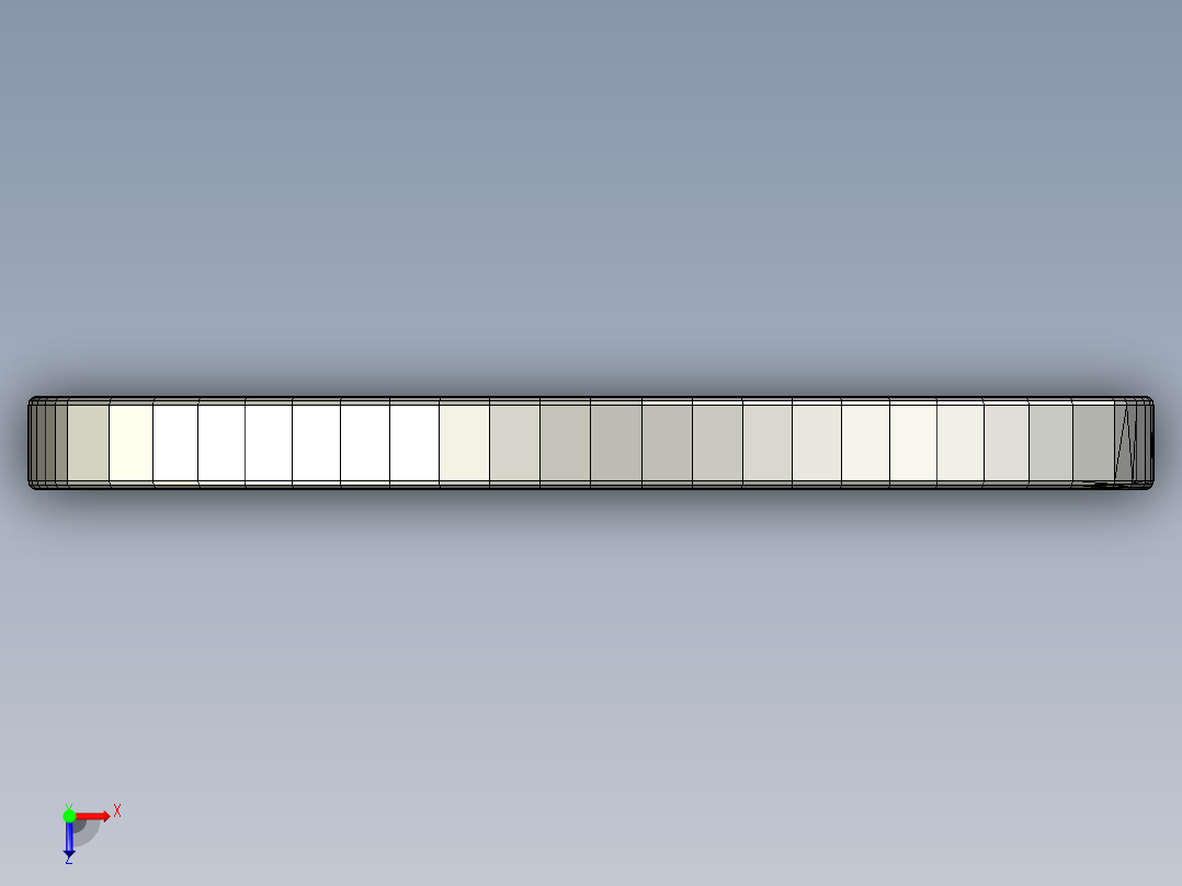 一片简单的面包俯视图