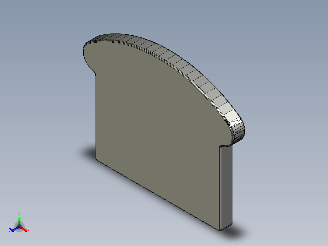 一片简单的面包正等轴测图