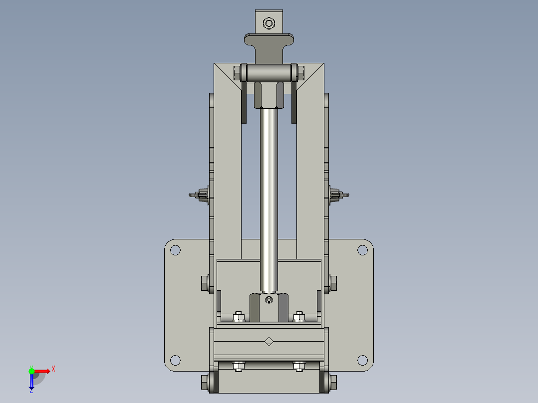 B3003908-快速释放台虎钳类型1俯视图