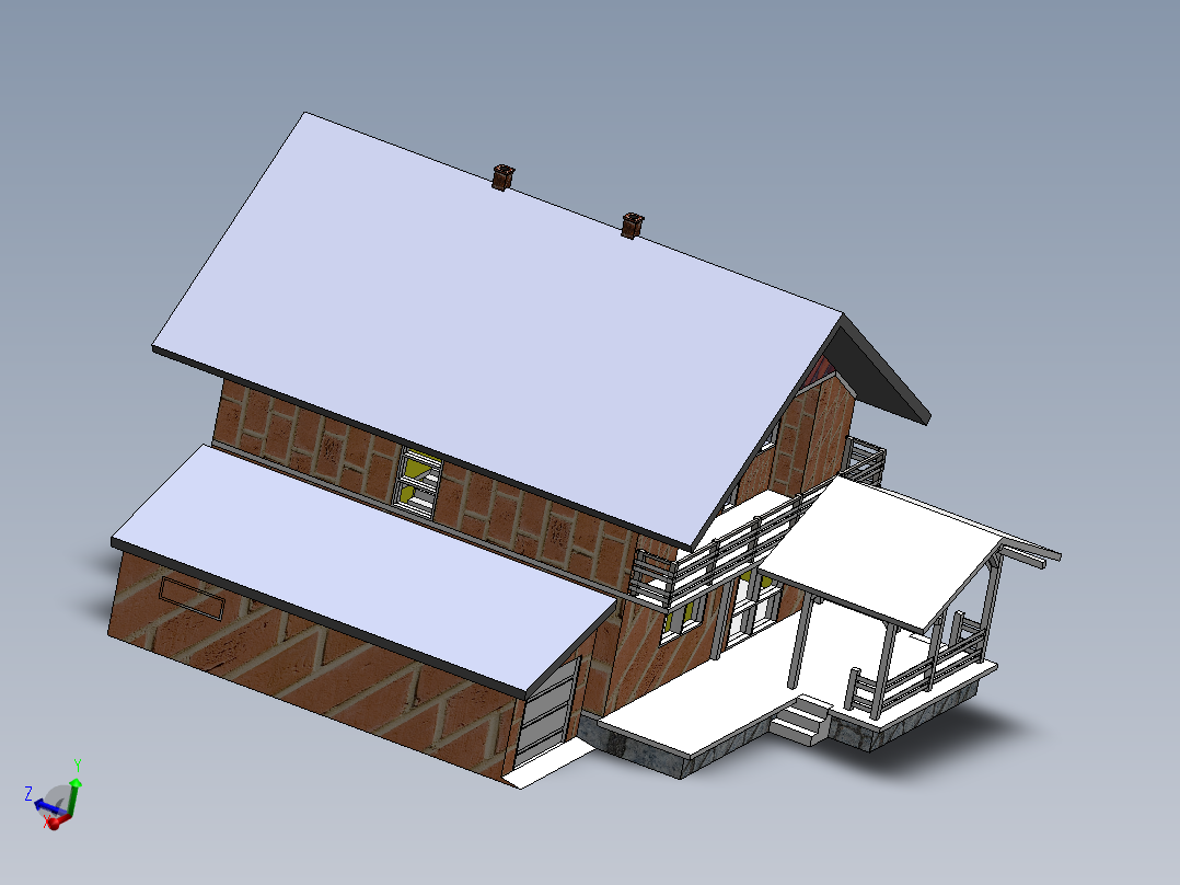 房子、建筑(98)主视图