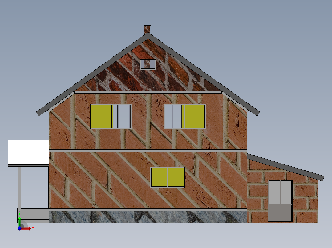 房子、建筑(98)前视图