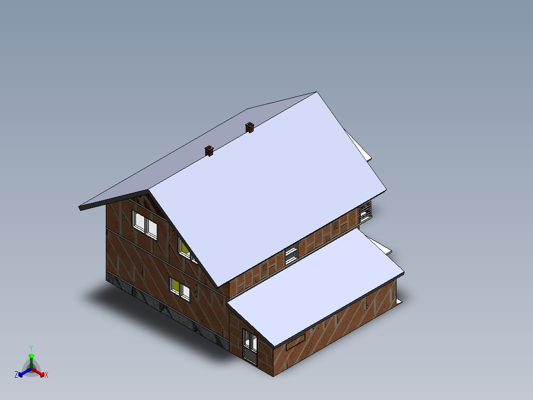 房子、建筑(98)正等轴测图