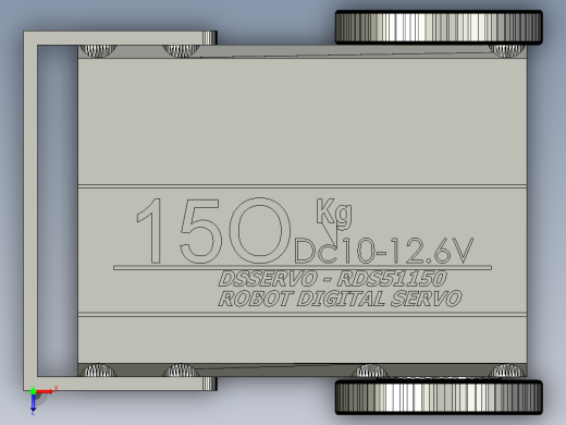 DSSERVO - RDSS1150 机器人数字伺服 DC10-12.6V俯视缩略图
