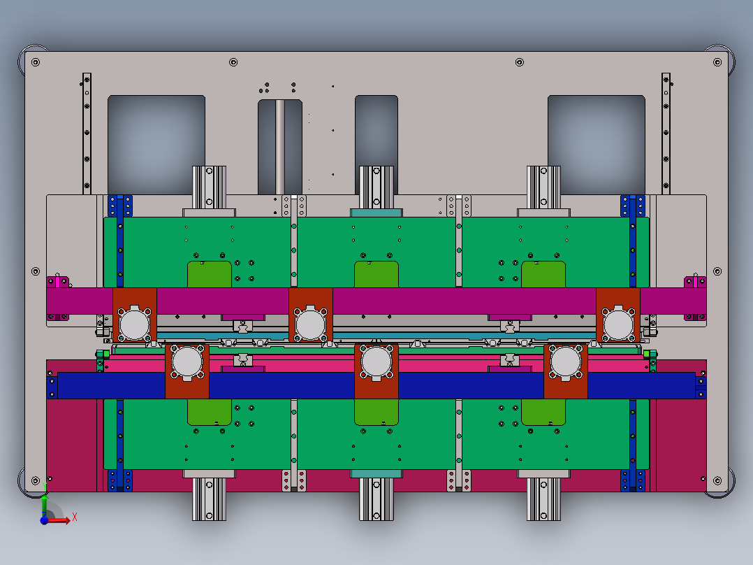 折边压边一体机  sw22前视图