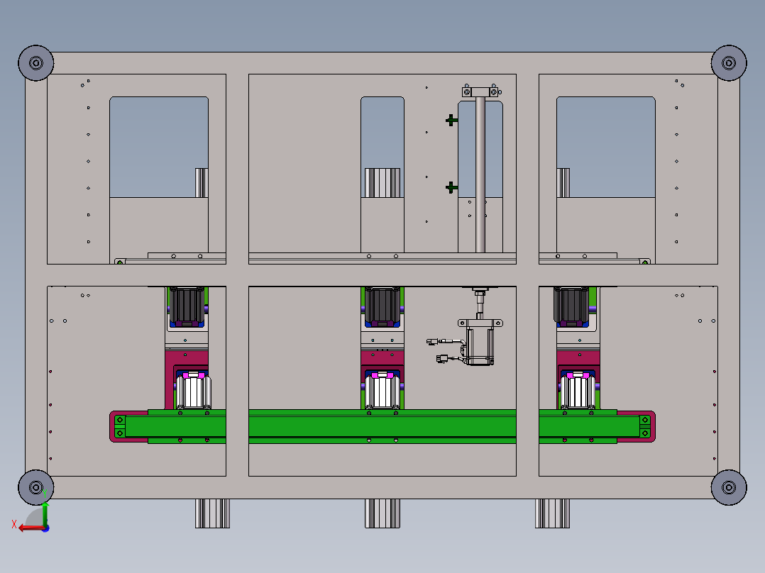 折边压边一体机  sw22后视图