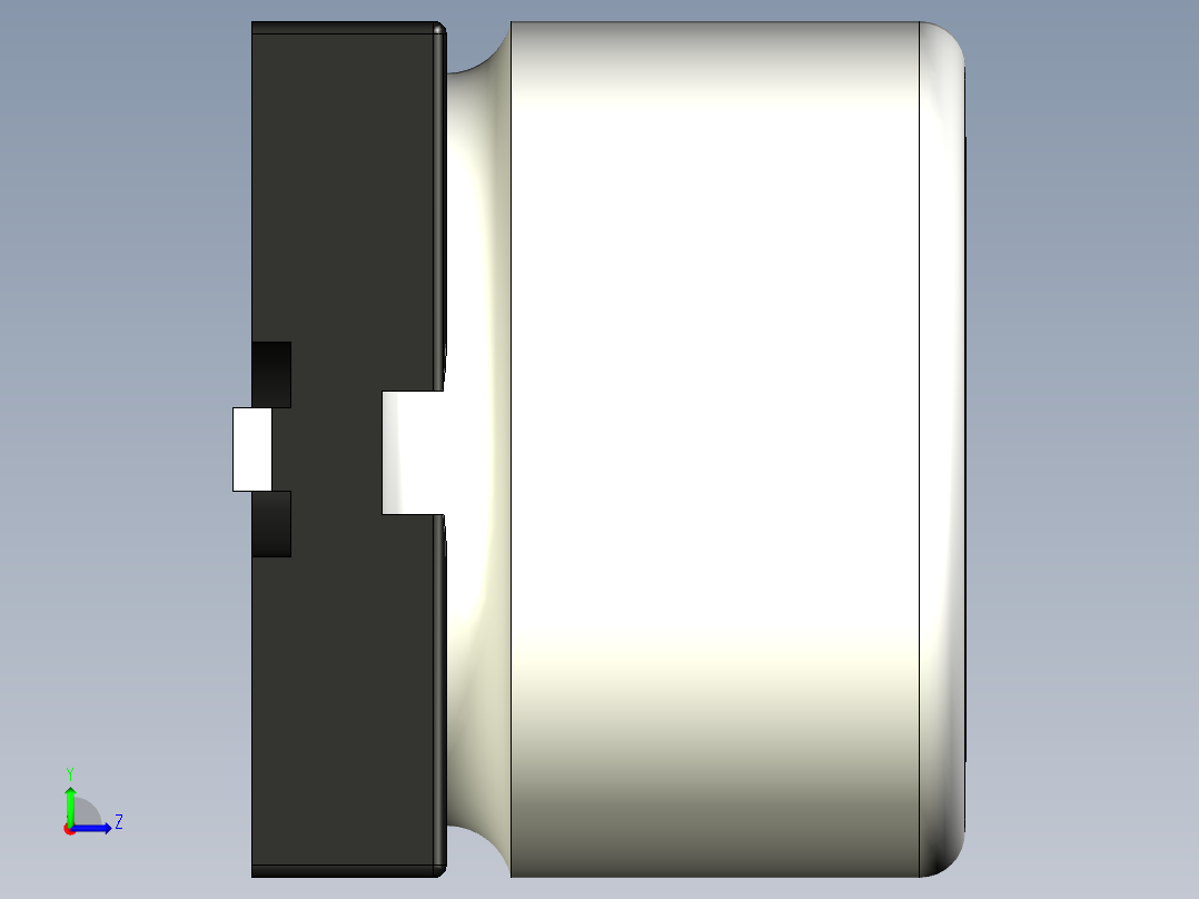 CS-47 25V 电容器左视图