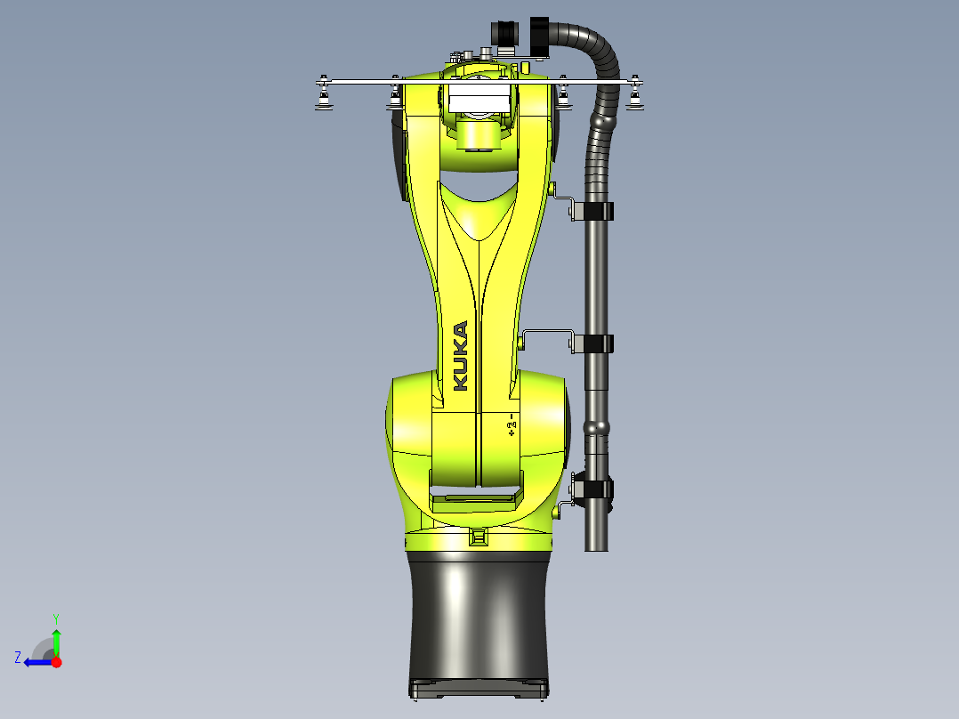 冲床机器人取料抓具设计右视图
