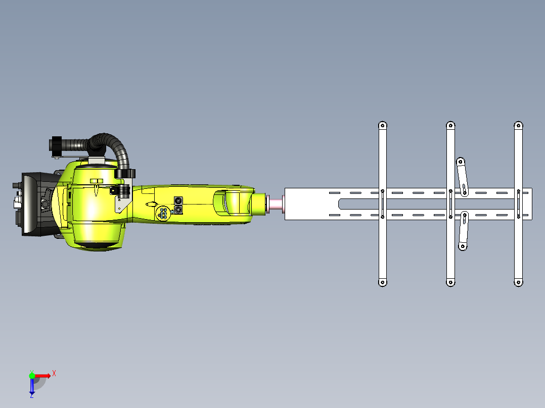 冲床机器人取料抓具设计俯视图