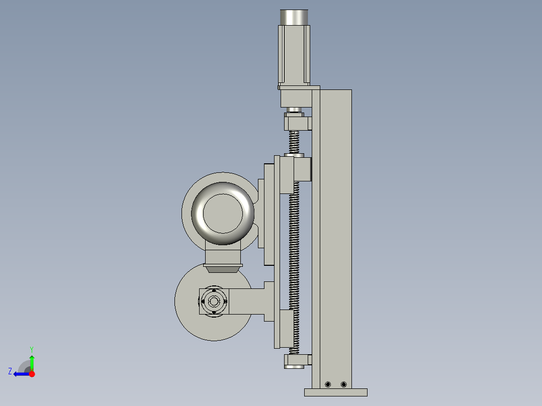 h切割部位装配体g右视图