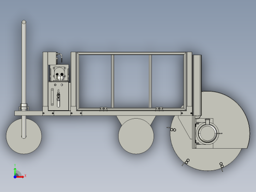 多功能种植沟的挖沟机前视缩略图