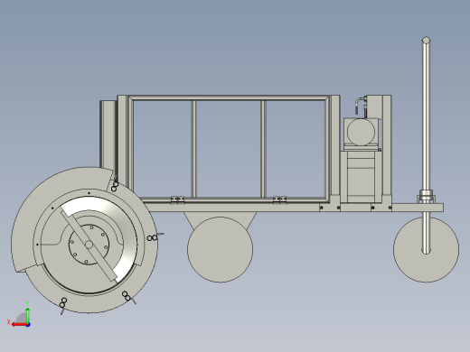 多功能种植沟的挖沟机后视缩略图