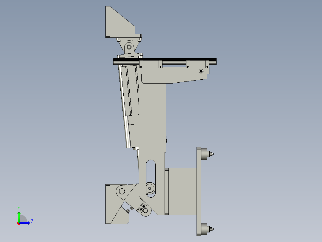 微调机构辅助定位左视图