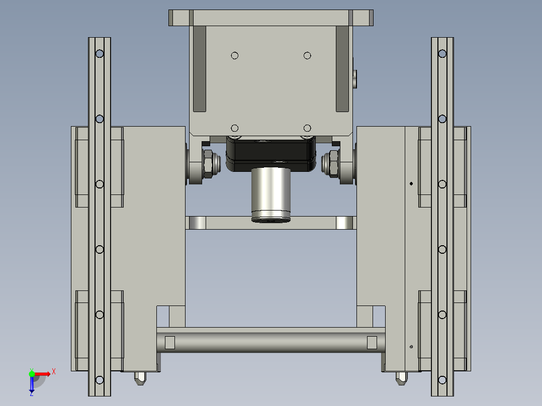 微调机构辅助定位俯视图