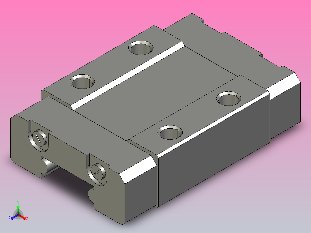 滑块SEB10正等轴测图