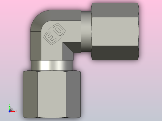 EO管接头弯头W06LL71.igs前视缩略图