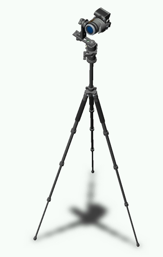 数码相机(松下FZ50)、三脚架(giottos)和全景适配器缩略图