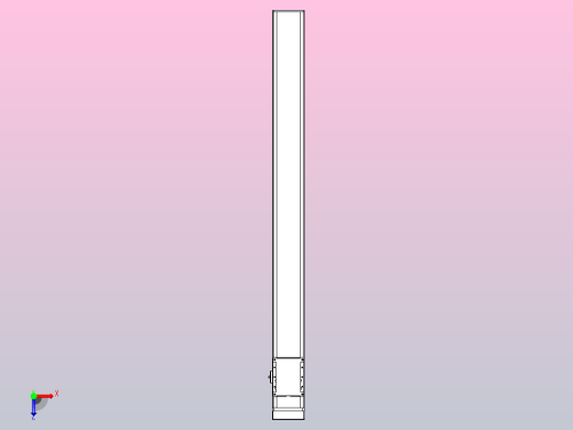 滚珠丝杠直线轴带导轨全封闭TPA-HCR-105D-1610C-L1100-MP-Y-P40-N3俯视缩略图