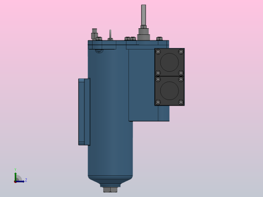 SPL系列双通网片式油滤器(SPL15-40)_SPL40左视缩略图