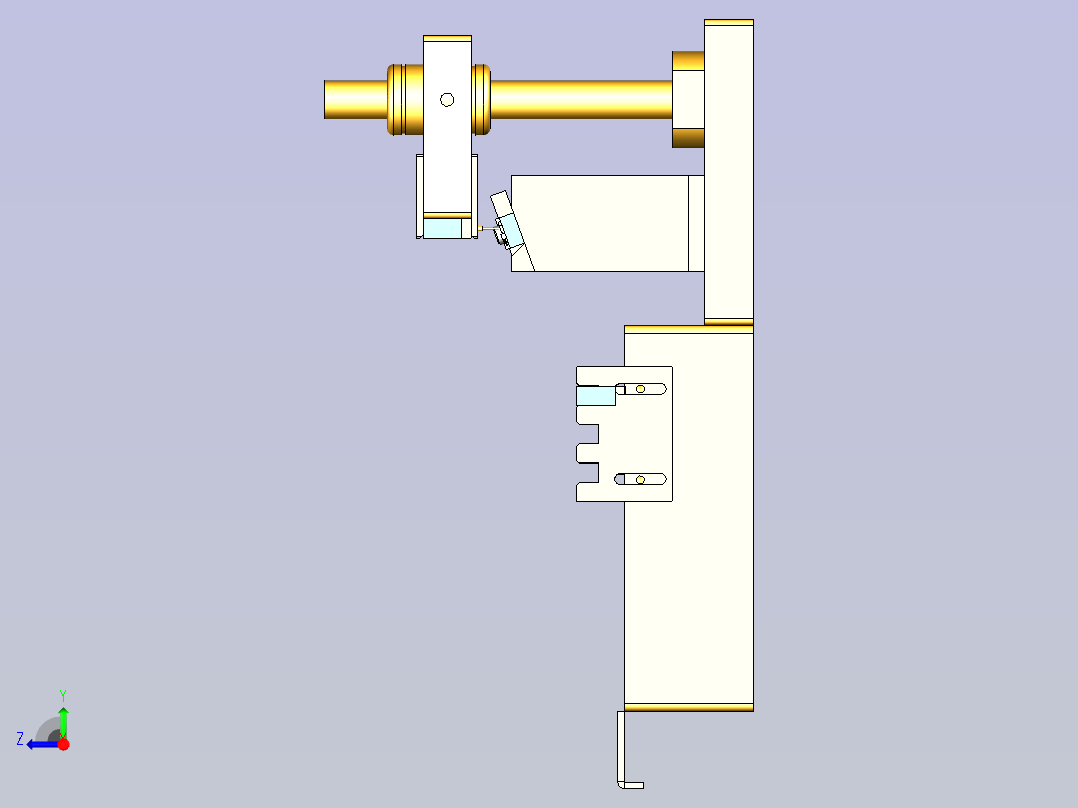 自动点胶涂胶水治具3D图纸右视图