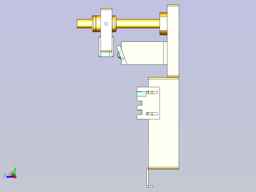 自动点胶涂胶水治具3D图纸右视缩略图