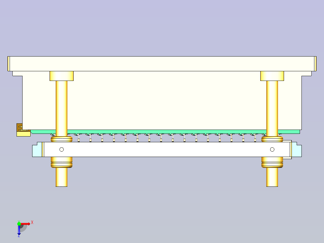 自动点胶涂胶水治具3D图纸俯视图