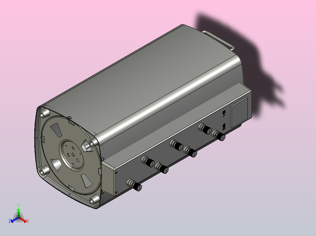 TSGC2-15接触调压器三维模型202011主视图