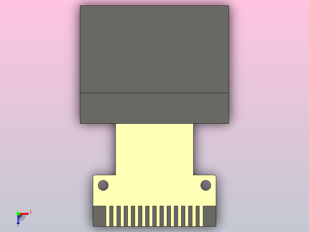 OLED 0.49英寸白色64x32 IIC SSD1306俯视图