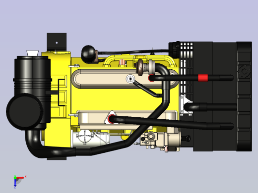 柴油电力发动机俯视缩略图