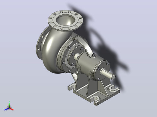 离心式水泵3D模型